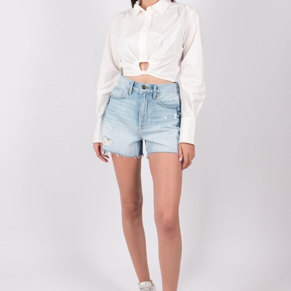 NTW Frame Layered Denim Shorts - Meadow - Size 23 (Runs Big!) - Picture 3 of 9